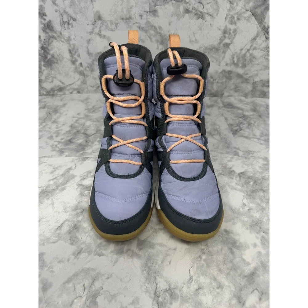Sorel Whitney II Short Lace Waterproof Winter Boots Purple Black youth 5/Sz 7
